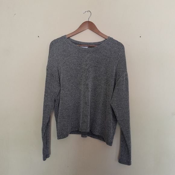 Time and Tru 2pc Black and White Sweater and Skirt Set Size XL - Picture 3 of 16